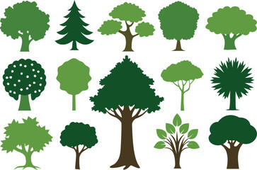 Ultimate collection of 200 detailed vector tree illustrations for nature design projects