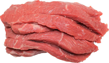 Beef Slice Isolated On Transparent Background