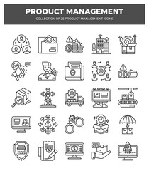 Product Management Icons: A Collection of 25 Essential Icons for Business Strategy