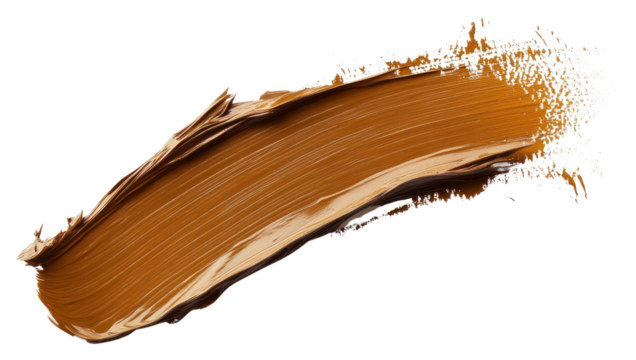 PNG Brown flat paint brush stroke brown publication brushstroke.