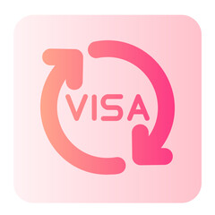 Renewal gradient icon