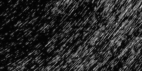 Abstract Black and White Rainstorm Background with Diagonal Lines for Dramatic Effect