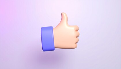 3D thumb up