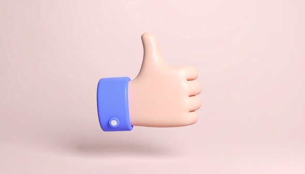 3D thumb up icon