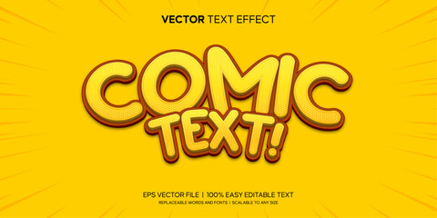 comic editable text effect