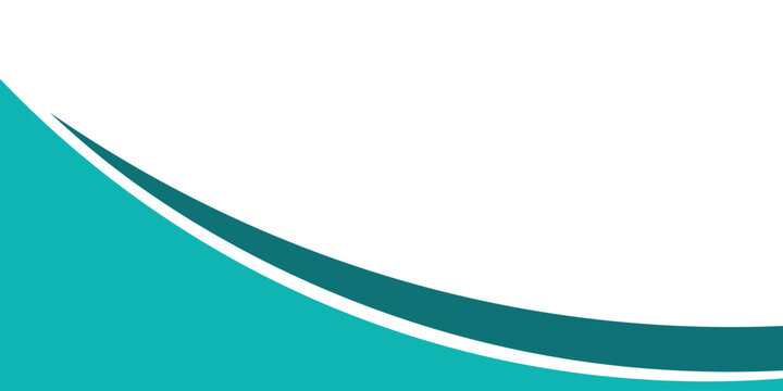 Teal Wave Abstract Background Template for Business or Corporate Banner,vector.