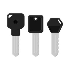 Simple Black Motorcycle Key Vector. Suitable for Automotive, Security, and Technology. Key Icon on White Background.