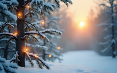 Beautiful greeting card for Winter Solstice celebration with natural decorations. High quality