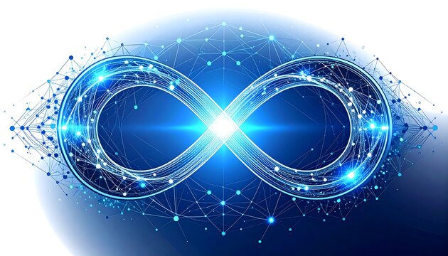 Abstract infinity symbol design (3) - Powered by Adobe