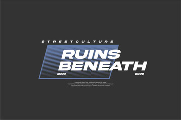 urban streetwear apparel fashion vector for printing