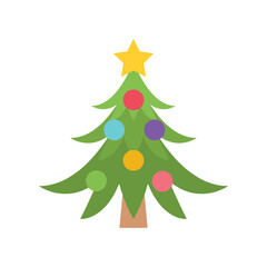 Christmas tree vector illustration