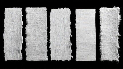 Silver Paint Brush Strokes Swatches On Black Background