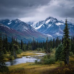 Fototapeta premium unspoiled wilderness in Alaska