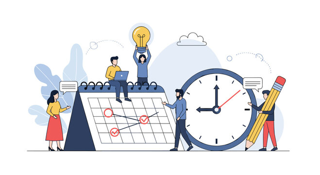 Teamwork and planning achieve goals effectively and efficiently on time