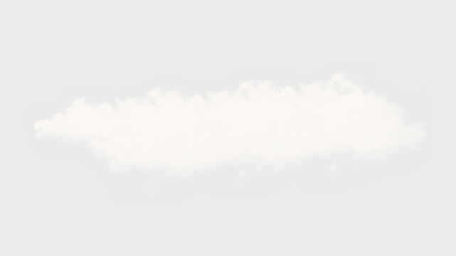 A Fluffy cloud floating peacefully. A serene depiction of a cloud, conveying tranquility and natural beauty transparent background