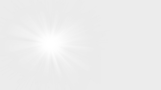 The bright sun with rays. This image captures the sun, radiating beams of light, creating a radiant and captivating visual transparent background