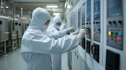 Industrial process control high-tech facility laboratory environment cleanroom operations expert technicians precision engineering for optimal performance