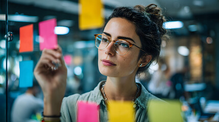 Business Meeting, Accountant Analyzing Data, Modern Office, Photo, Productive Environment, Close-up View, Strategic Planning