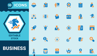 Business and job icons set.Economic Development icon. finance, teamwork, payment, cooperation, marketing, global,management and more.Simple flat vector