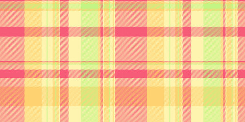 Carnival texture vector tartan, brazil fabric check plaid. Japanese pattern seamless background textile in yellow and red colors.