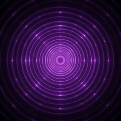 Abstract purple concentric circles with glowing light effect