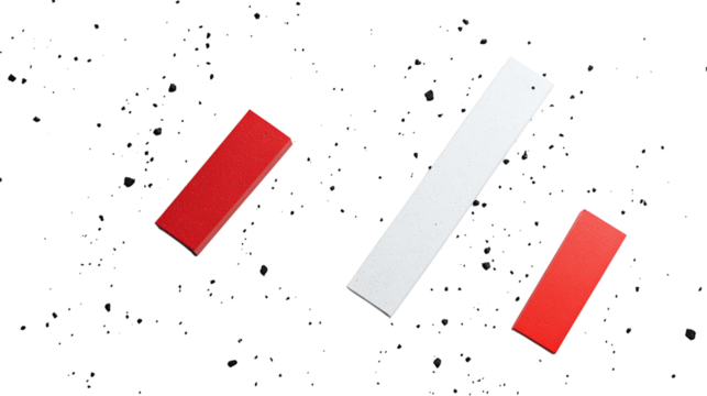 Modern Sliding Titles isolated on transparent background