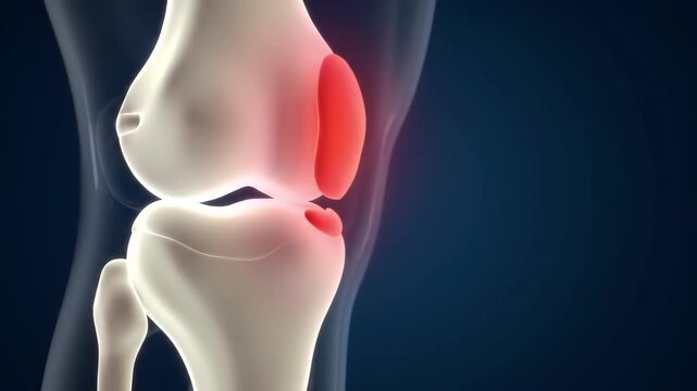 Knee Joint Anatomy Visualization Bone Structure Illustration