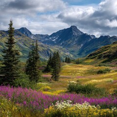 untouched Alaska nature reserve landscape
