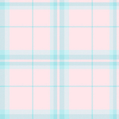 Pastel plaid pattern. Gentle pink  aqua hues form a seamless textile design, great for backgrounds, fashion, and graphic projects. Versatile, soft, and stylish.