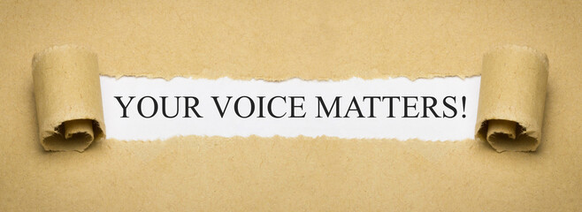 Your Voice Matters!