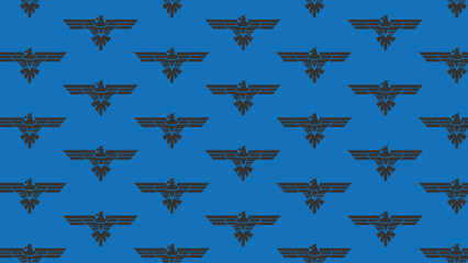 HAWK EAGLE vector pattern colourful