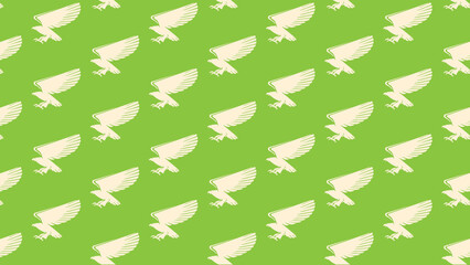HAWK EAGLE vector pattern colourful