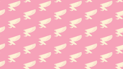 HAWK EAGLE vector pattern colourful