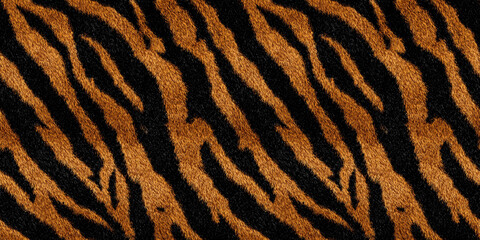 seamless pattern: black and orange stripes tiger skin seamless background