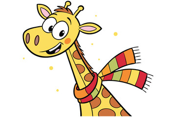 giraffe cartoon illustration