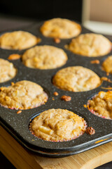 homemade pear muffins tray baked dessert fall breakfast