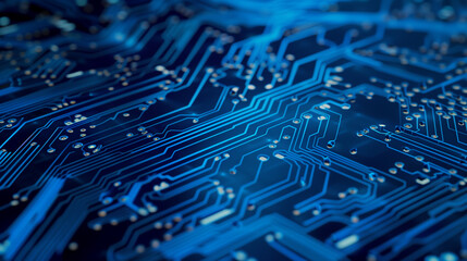 Fototapeta na wymiar Abstract digital background with technology circuit board texture. Futuristic digital electric tech circuit board pattern background.