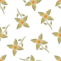 seamless pattern with flowers