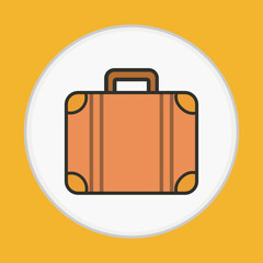 Suitcase Travel Vector Icon