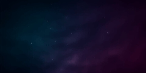 Bright cosmic clouds and distant stars illuminate a deep blue abstract space © PIXEL RISE