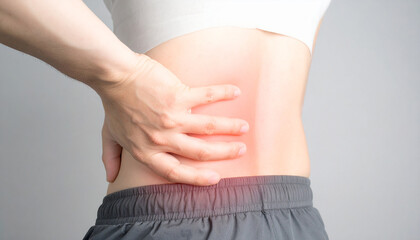 Person Experiencing Lower Back Pain A Visual Depiction of Discomfort