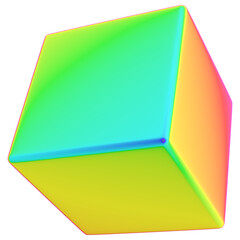 Neon Spectrum 3D Shape