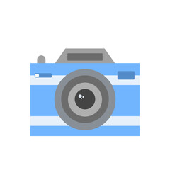 Camera isolated on white background.