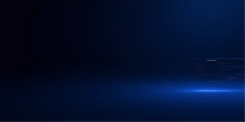 Dynamic digital illustration of abstract blue motion lines on a dark backdrop, creating a vibrant burst of light and energy