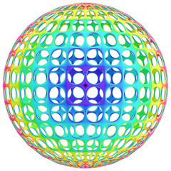 Neon Spectrum 3D Shape