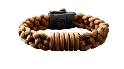 Durable paracord survival bracelet with rugged metal clasp, perfect for outdoor adventures, preparedness, and stylish functionality