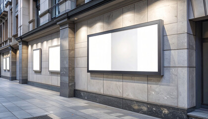 blank billboard on the street template