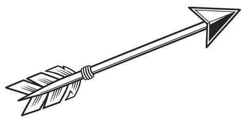 Minimalist arrow illustration set clean hand drawn black and white doodles
