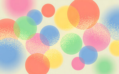 Colorful Abstract Bokeh Circles Background  Bright Translucent Dots Pattern for Wallpaper, Design, and Celebration
