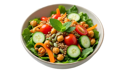 Healthy Lifestyle Food Bowl Modern Wellness Isolated